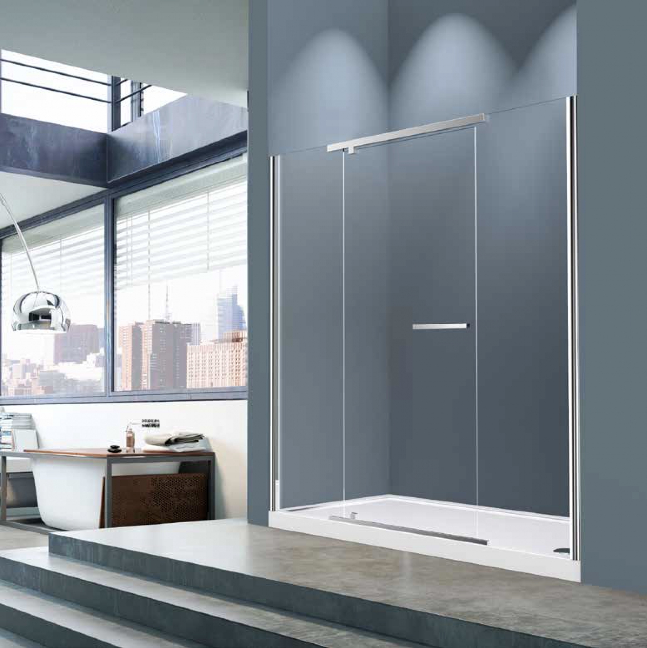 DUŞ TEKNESİ ÜZERİ ÖN CEPHE KABİN