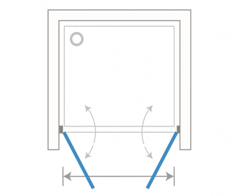 Cabin with pivot door