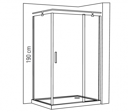 Front+Side Cabin On Rectangular Shower Tray