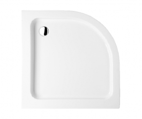 Oval monoblock shower tray