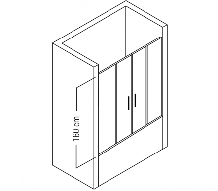 Front cabin on bathtub