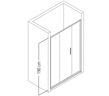 Front cabin on shower tray