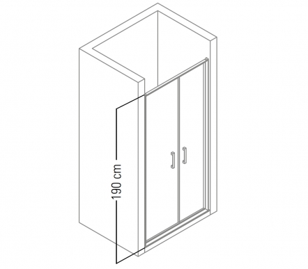 Cabin with pivot door