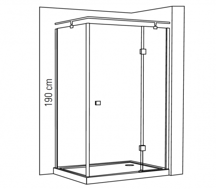 Front+Side Cabin On Rectangular Shower Tray