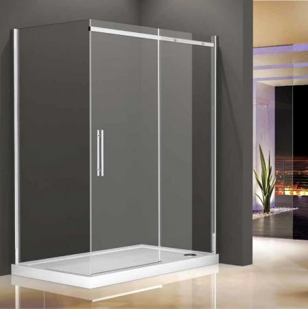 Front + side cabin on rectangular shower tray